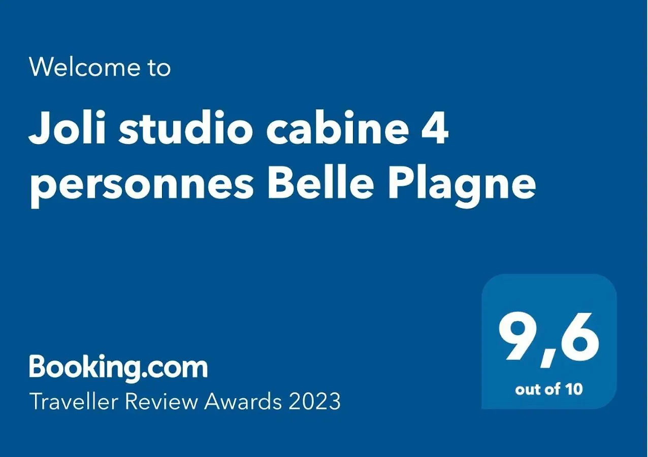 Joli Studio Cabine 4 Personnes Belle Plagne Apartment La Plagne-Tarentaise